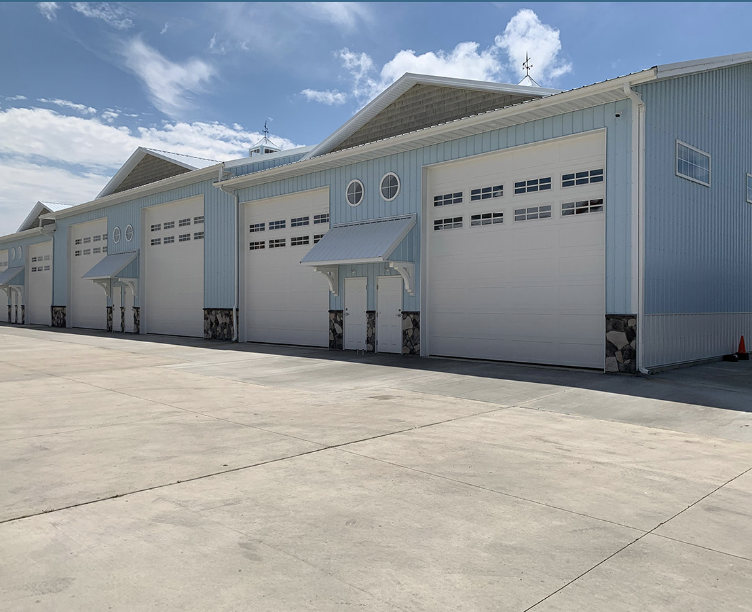 Exterior view of the business and storage condos
